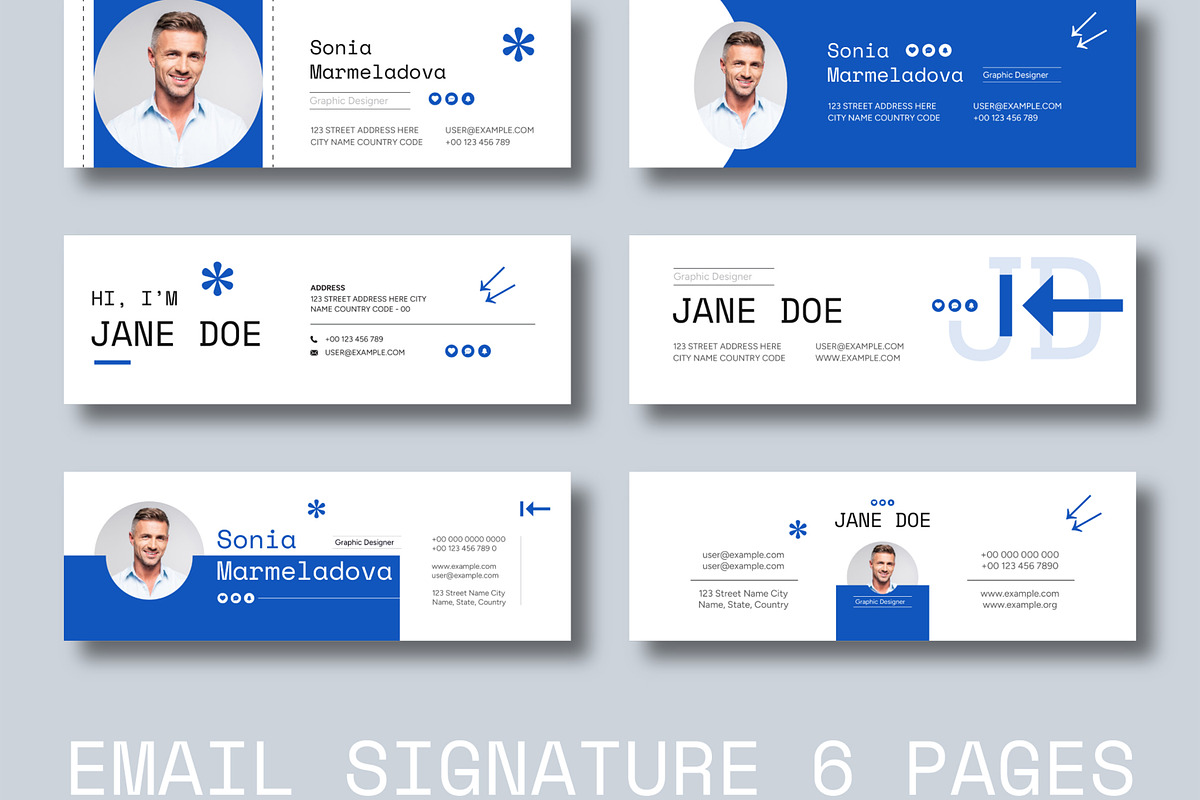 Clean Email Signature Template, a Social Media Template by MightyDesign (Photo 2 of 5)