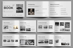 Modern Art Book Template, a Brochure Template by MightyDesign