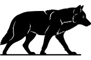 Alpha Wolf Silhouettes Bundle, an Animal Illustration by Designer_Momina (Thumbnail 4 of 21)