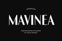 Mavinea – Luxury Bold Fonts