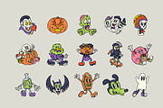 Halloween Cartoon Bundle, an Illustration by The Isian (Thumbnail 35 of 40)