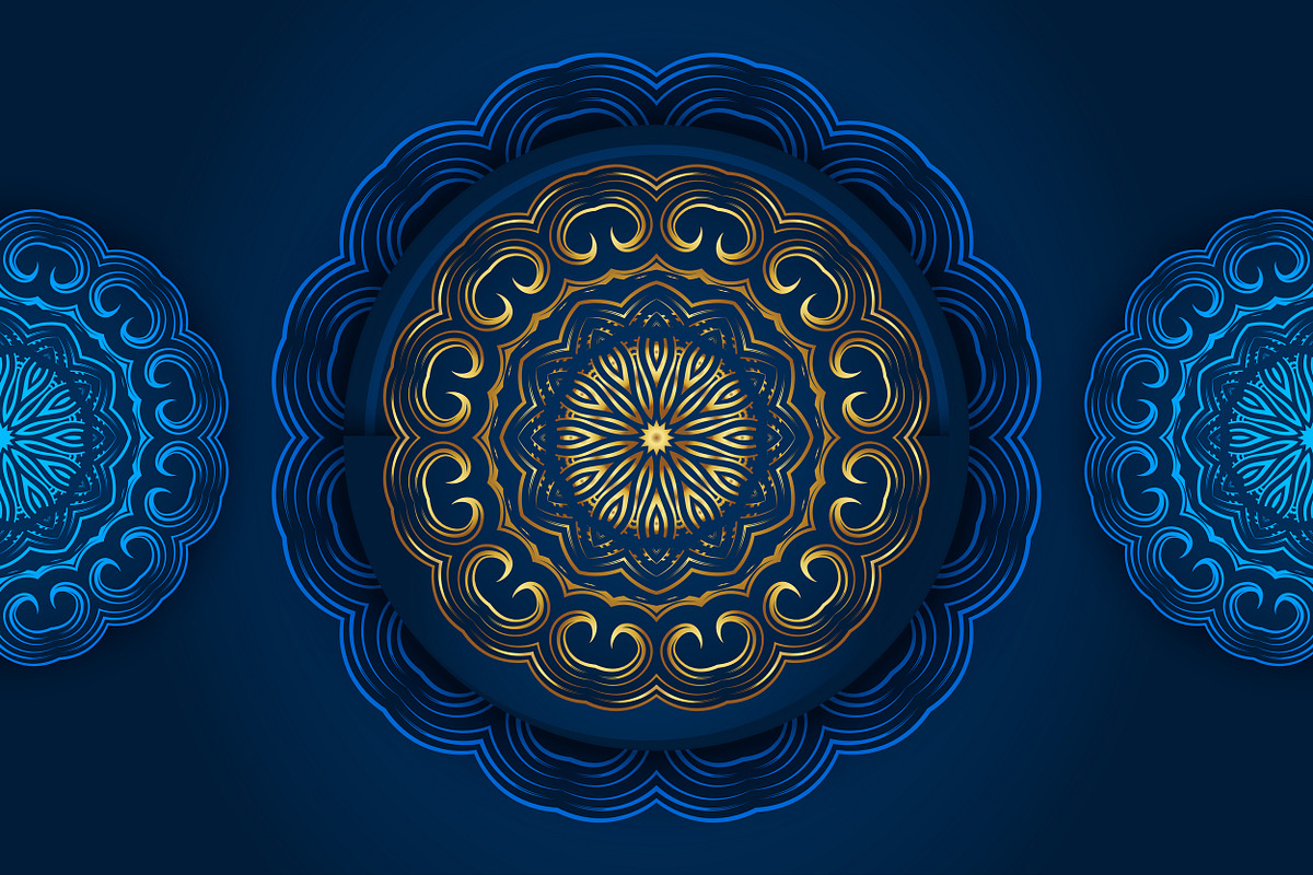 Mandala Oriental Floral art Bundle, a Background Graphic by NJ Himel (Photo 12 of 97)