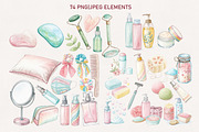 Makeup, Skincare, Self-Care, a Healthcare Illustration by Vaniuta_Art (Thumbnail 3 of 16)