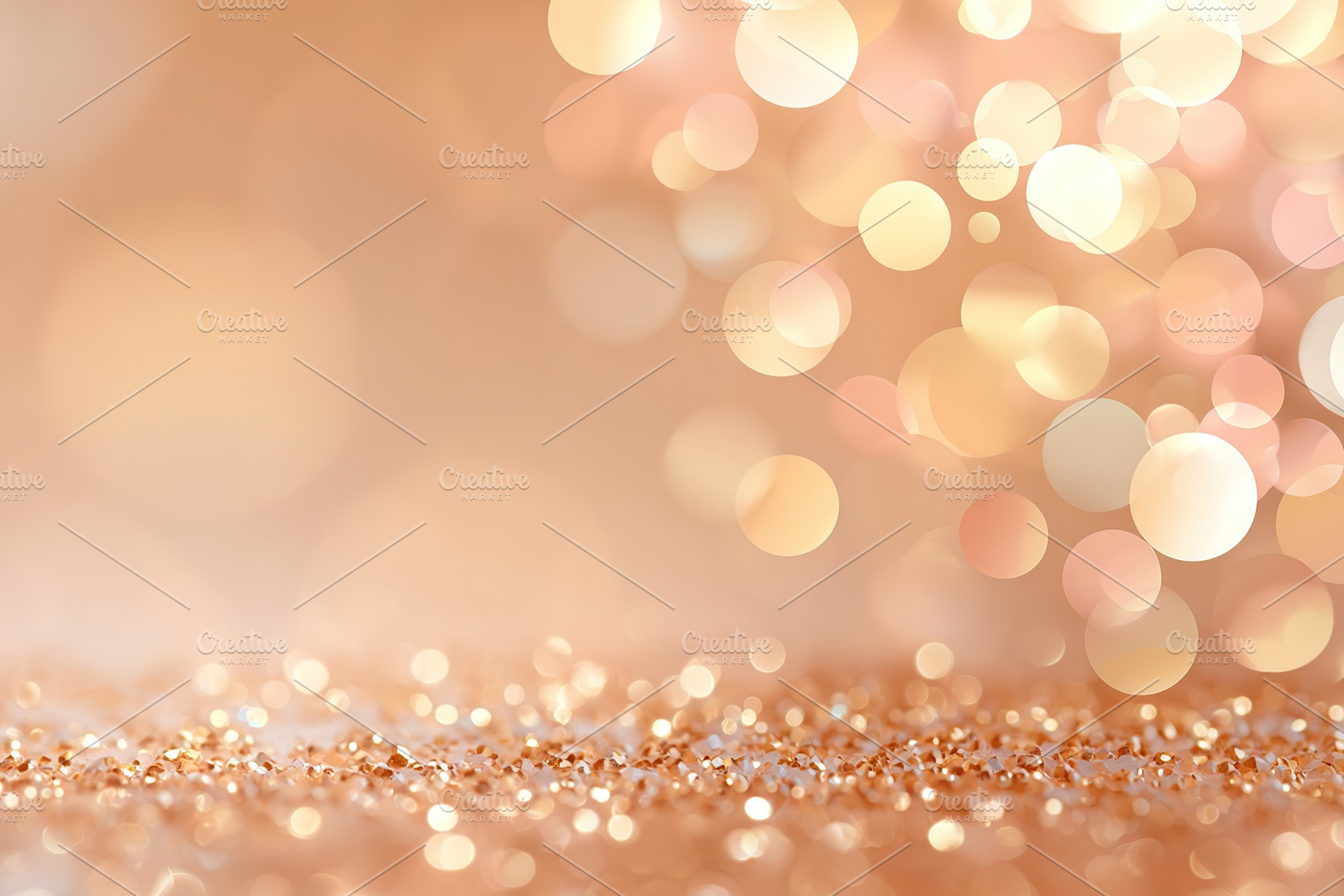Sparkling golden bokeh lights create a festive and elegant atmosphere during a, a Photo by AlyaAnd