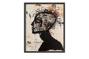 Boom Bap Skull Wall Art, an Illustration by PrintablesByFranklyn (Thumbnail 1 of 6)