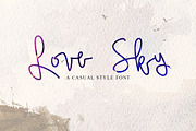 Love Sky font, a Script Font by alphadesign (Thumbnail 1 of 9)