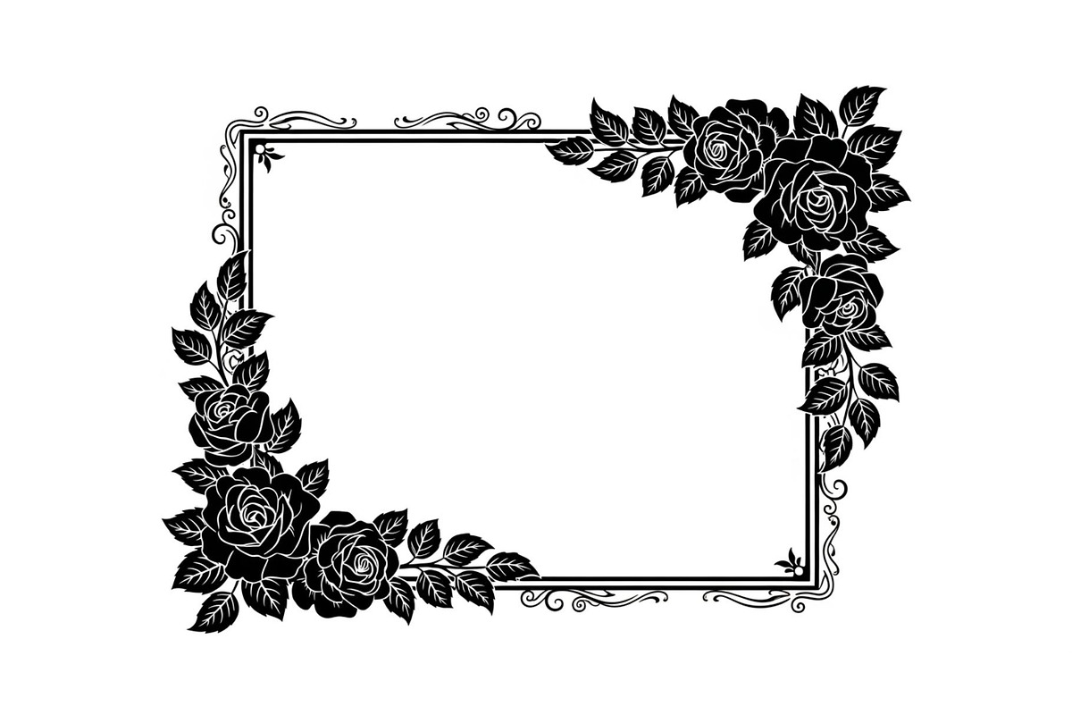 Floral Decorative Frame Vector Bundl, an Illustration by musafir_fashion (Photo 42 of 51)