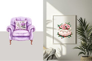 Lavender Mothers Day Clipart, an Illustration by Design Market (Thumbnail 4 of 4)