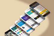 3D iPhone Presentation Mock-Up 02, an iPhone Mockup by Graphicsworld125 (Thumbnail 1 of 9)