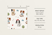 Pattern with dogs, a Pattern Graphic by Olena Kuznietsova (Thumbnail 3 of 5)