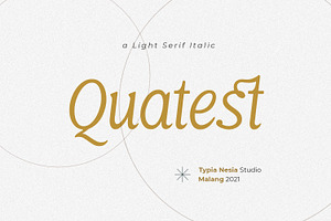 Quatest Thin Italic