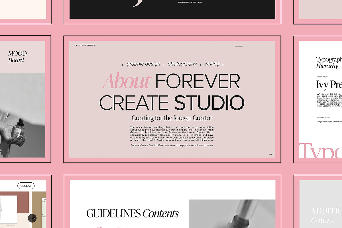 Create Brand Guidelines, a Branding & Logo Template by Forever Create Studio (Photo 5 of 7)