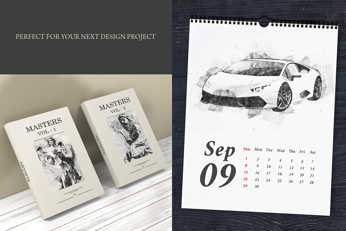 Pencil Sketch PS Action, an Action Add-On by IndWorks Design (Photo 7 of 10)