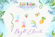 Cute safari animals watercolor, an Animal Illustration by RivusArt (Thumbnail 5 of 5)