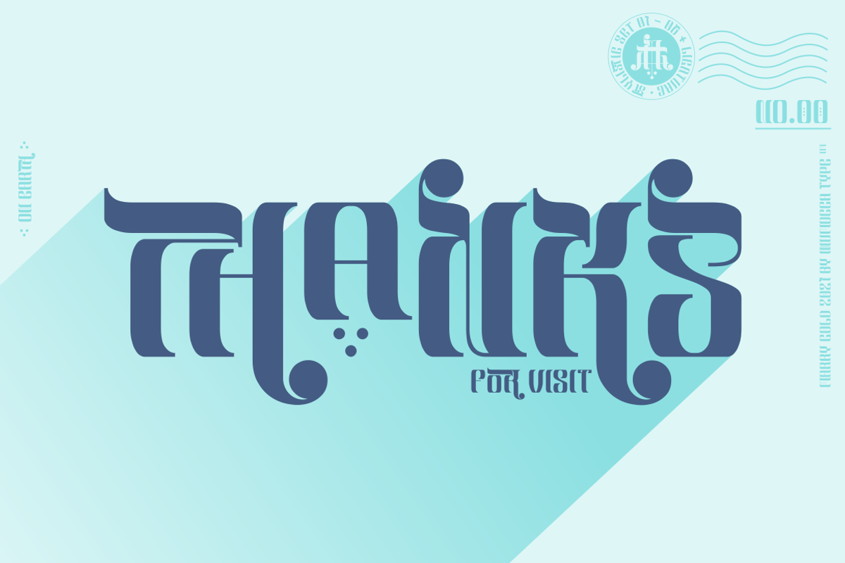 Marry Gold, a Font by inumocca_type (Photo 11 of 11)