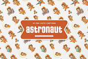 Playful Astronaut Cute Character, a Technology Illustration by Gohsantosa (Thumbnail 3 of 4)