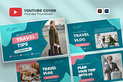 Travel Youtube Thumbnail Template, a Social Media Template by hekenostudio (Thumbnail 1 of 6)