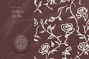 Roses & Florals Seamless Patterns, a Pattern Graphic by The October Creative (Thumbnail 5 of 12)