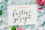 The Partylicious Festive Script, a Script Font by Mats-Peter Forss (Thumbnail 1 of 8)