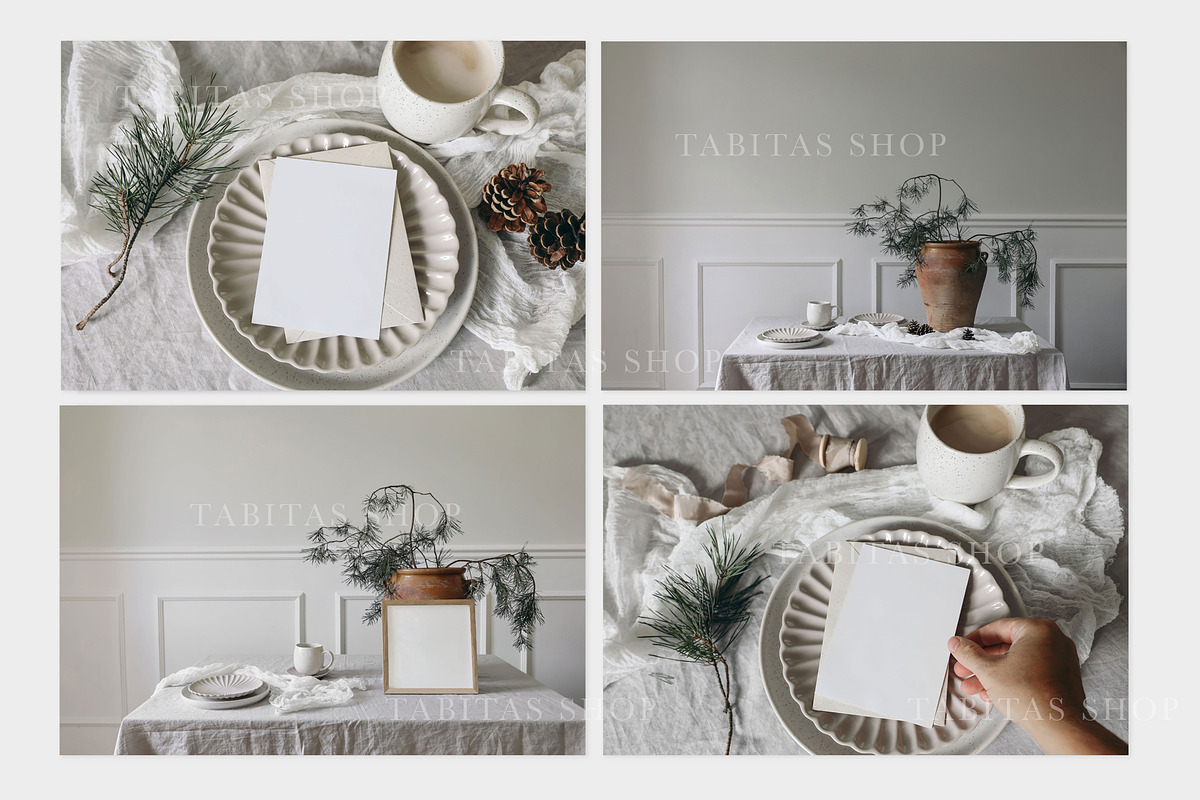 Elegant Christmas mockups & photos, a Household Mockup by Tabita's shop (Photo 6 of 10)