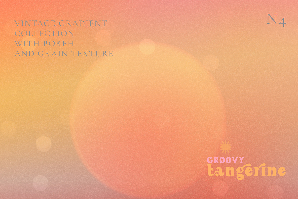 Groovy Tangerine Bokeh Grainy, a Texture Graphic by Vintage Digital Textures (Photo 11 of 19)