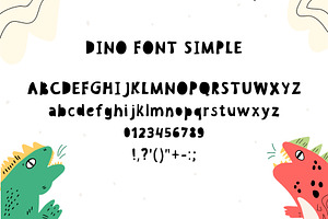 DINO Font - Playful Kid's Font