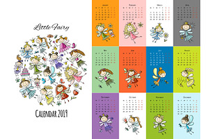 Little Fairies, Calendar 2019 Design