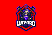 Wizard Mascot Esport Logo, a Branding & Logo Template by prps.std (Thumbnail 2 of 3)