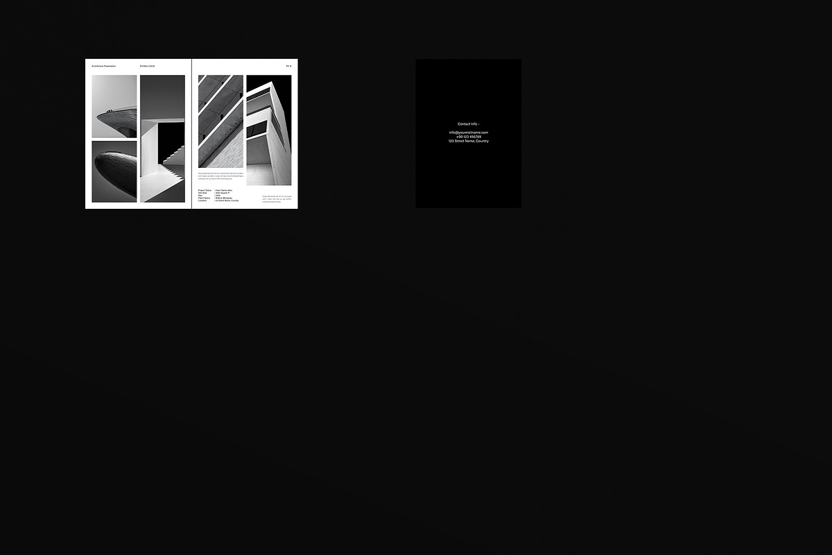 Architecture Portfolio Template, a Brochure Template by DesignCrest (Photo 13 of 13)