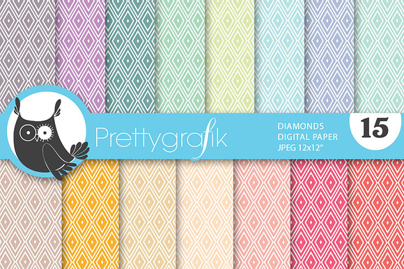 diamond harlequin digital paper preview 3