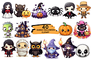 Kawaii Halloween Sublimation Bundle, a Seasonal Illustration by Bubble Pixel (Thumbnail 2 of 7)