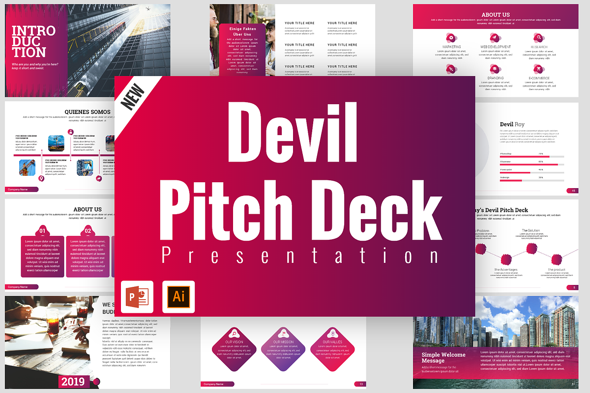 Devil Pitch Deck Presentation, a Presentation Template by litoondev (Photo 1 of 6)