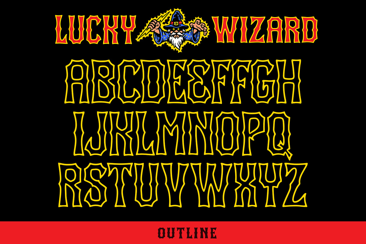 Lucky Wizard typeface, a Font by MightySHORT (Photo 4 of 5)