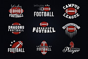 American Football Logo Badges Bundle, a Branding & Logo Template by JeksonGraphics (Thumbnail 6 of 12)