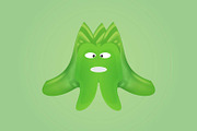 green organic bacteria illustration, an Animal Illustration by NJ Himel (Thumbnail 1 of 3)