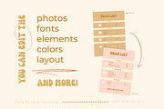 Retro Price List Templates, a Card Template by Hell Yeah Designs (Thumbnail 4 of 6)