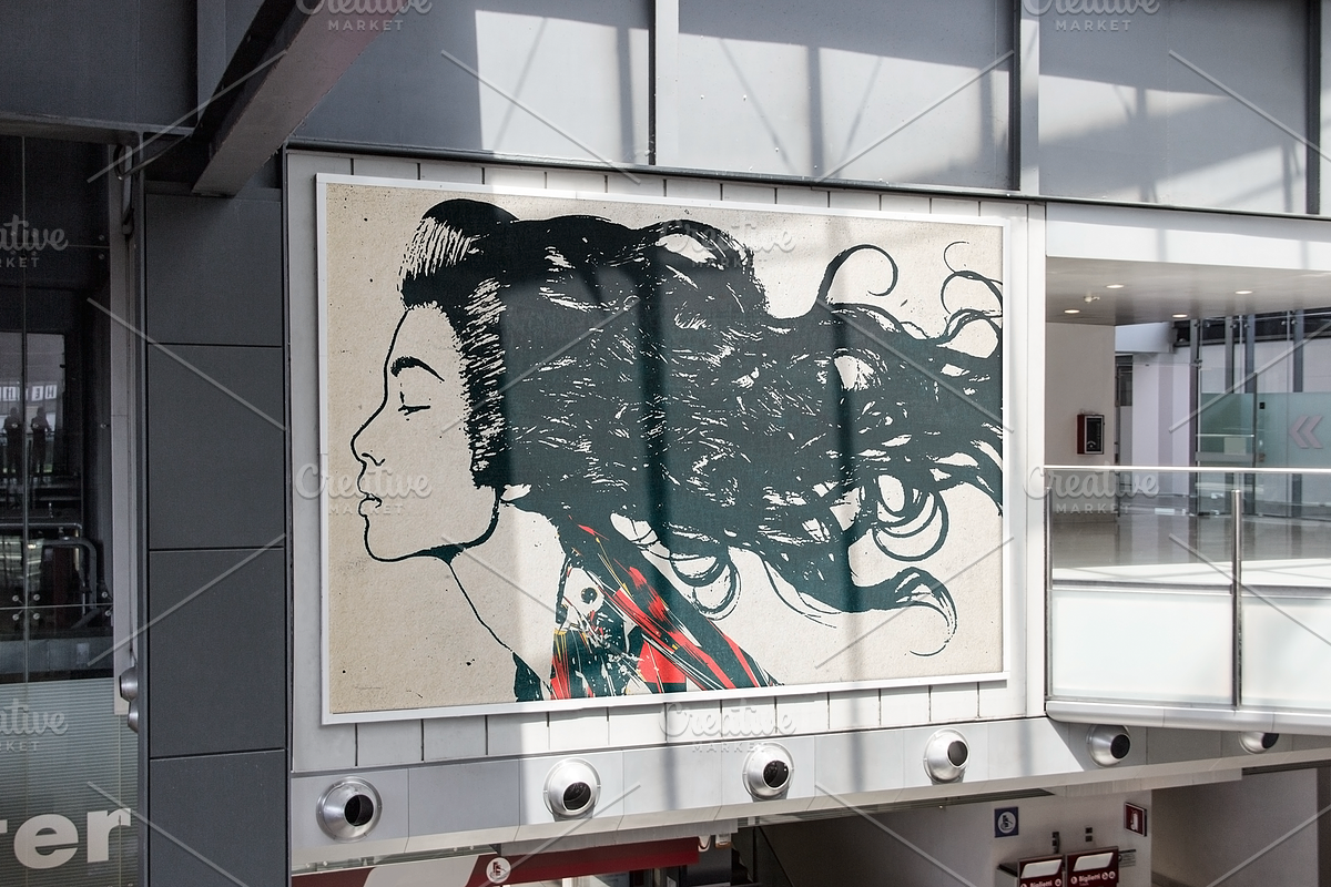 25 Advertising Poster Mockups Bundle, a Print Template by Giallo (Photo 24 of 52)