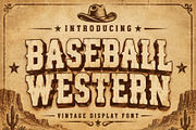 Baseball Western, a Slab Serif Font by Limited.studio (Thumbnail 1 of 5)