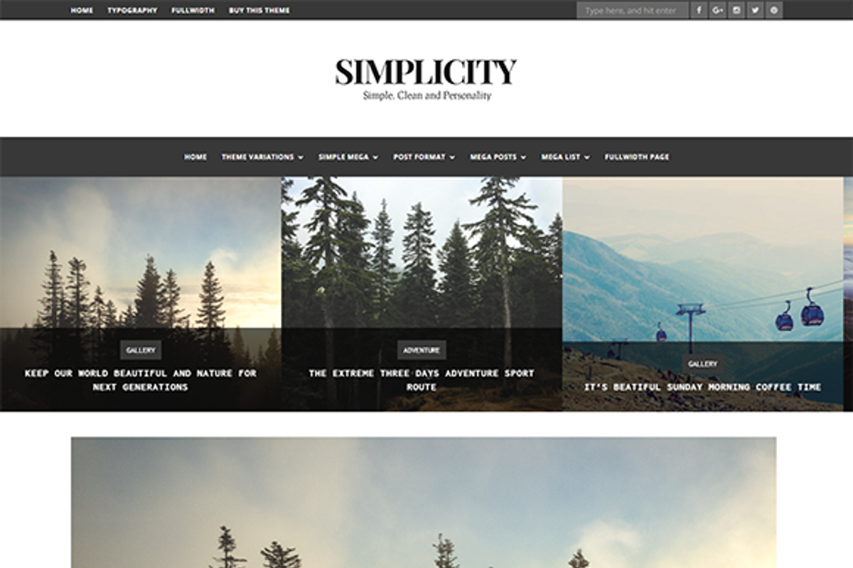 Simplicity - Clean Blog WP Theme, a WordPress Template by inditheme (Photo 2 of 4)
