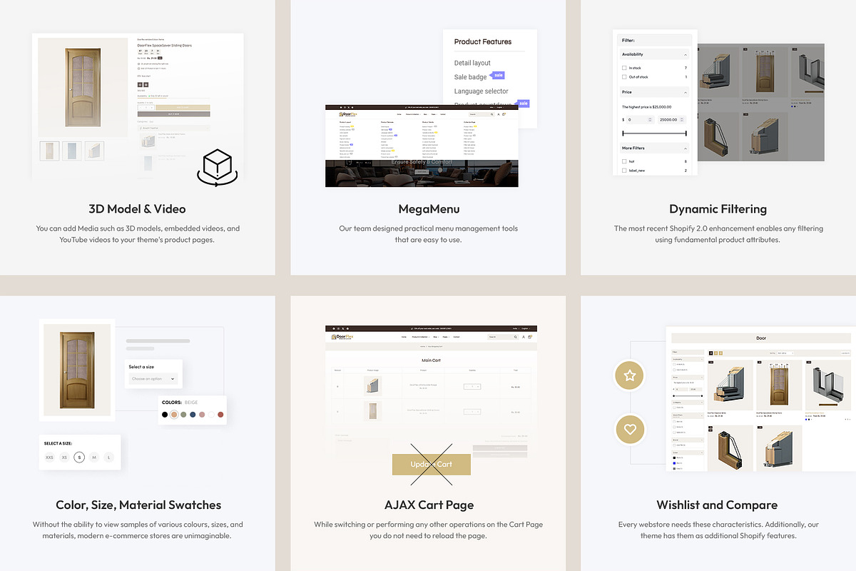 Windows Doors Shopify Themes, a Shopify Template by LogicGo Shopify Experts (Photo 6 of 7)