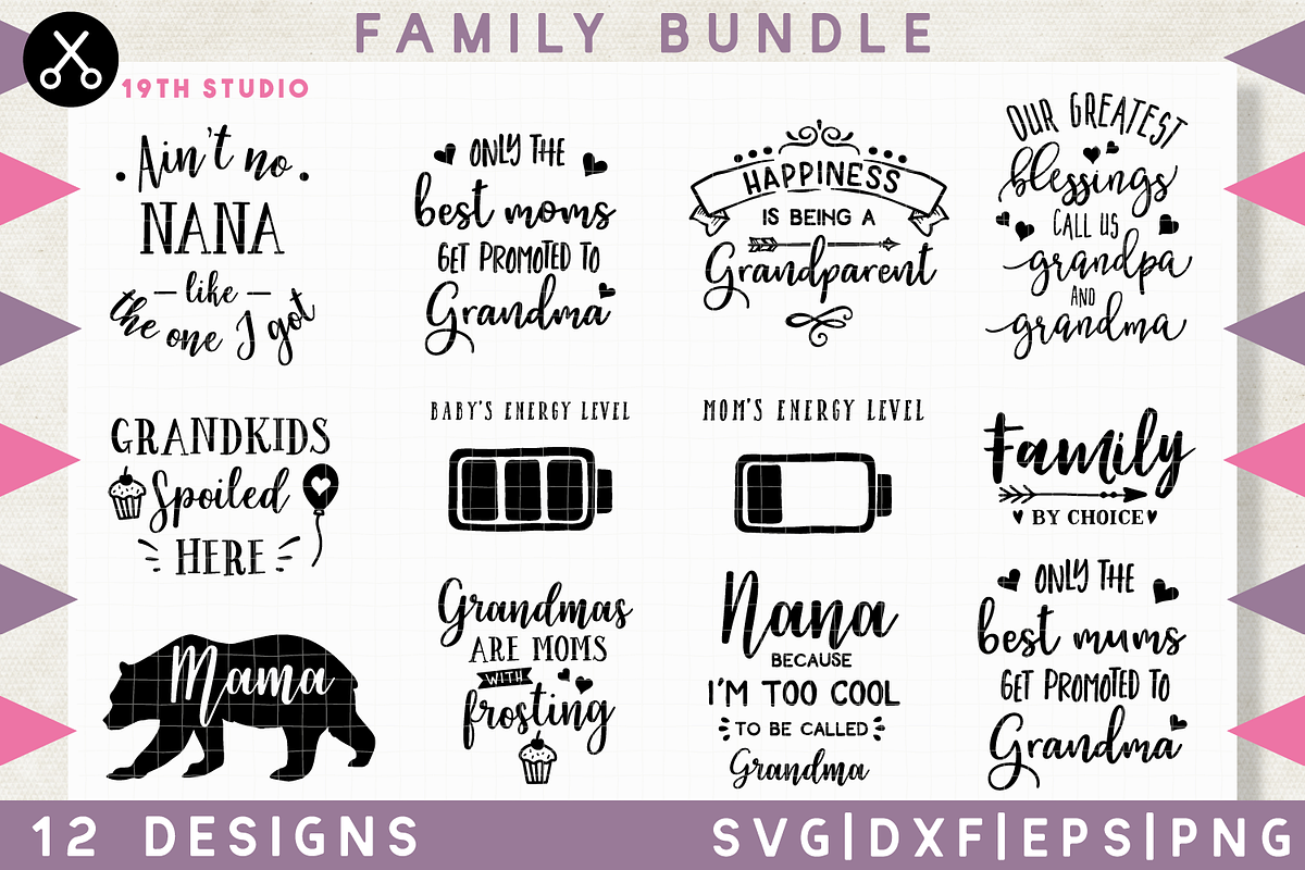 Family SVG Bundle | MB15, an Illustration by Craft House SVG (Photo 1 of 4)