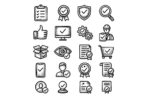 Quality Assurance Icons, an Object Graphic by RT Studio