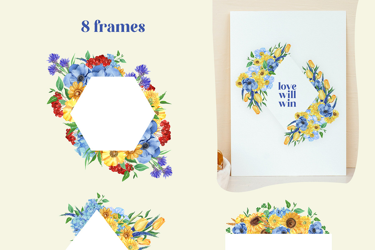 Freedom Flowers Support Ukraine, a Decorative Illustration by Catch the Dream Art (Photo 6 of 13)