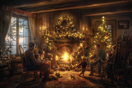 A family of four sitting together in, a Photo by Iftikhar Alam