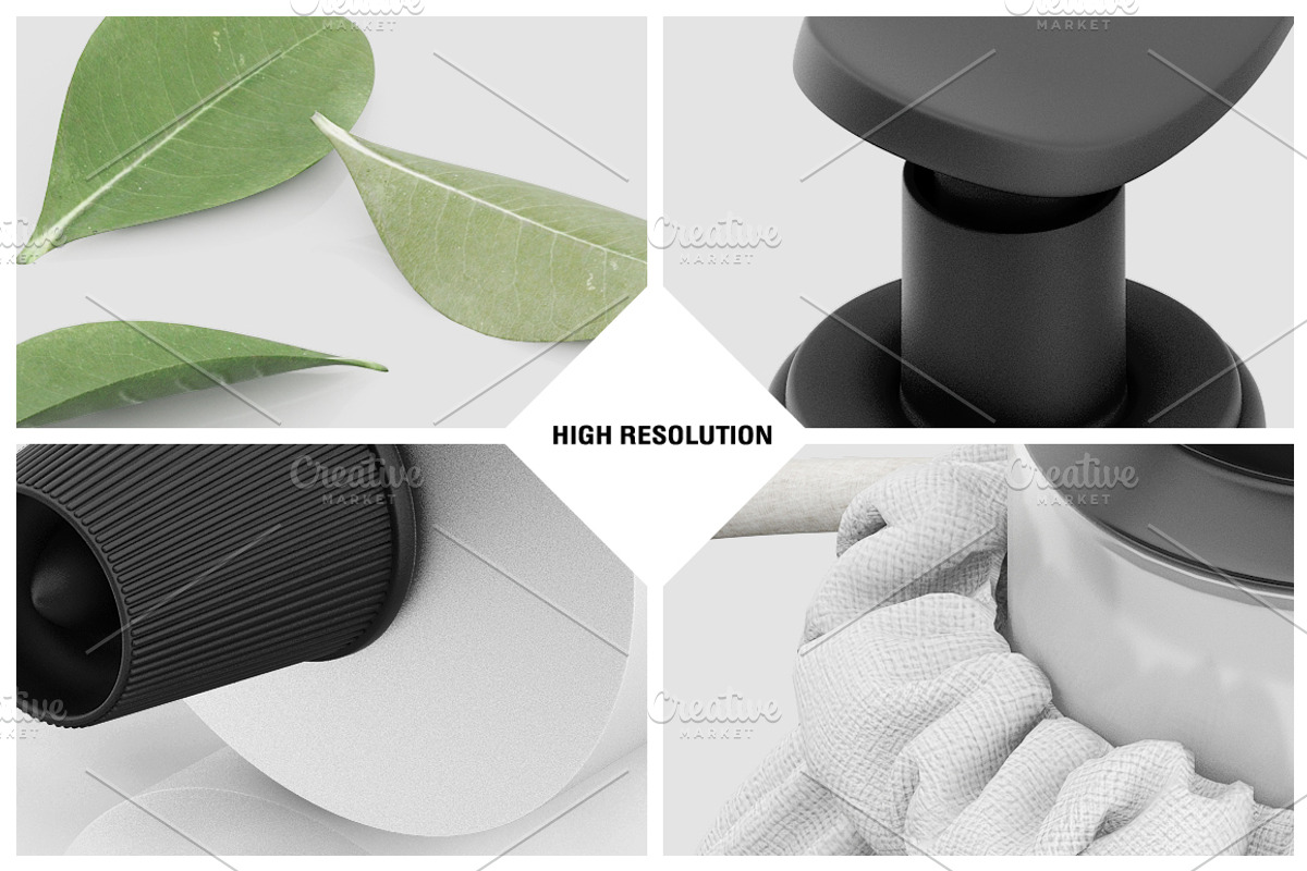 Isometric Cosmetic Product Mock-up, a Packaging Mockup by IsometricWorld (Photo 4 of 5)