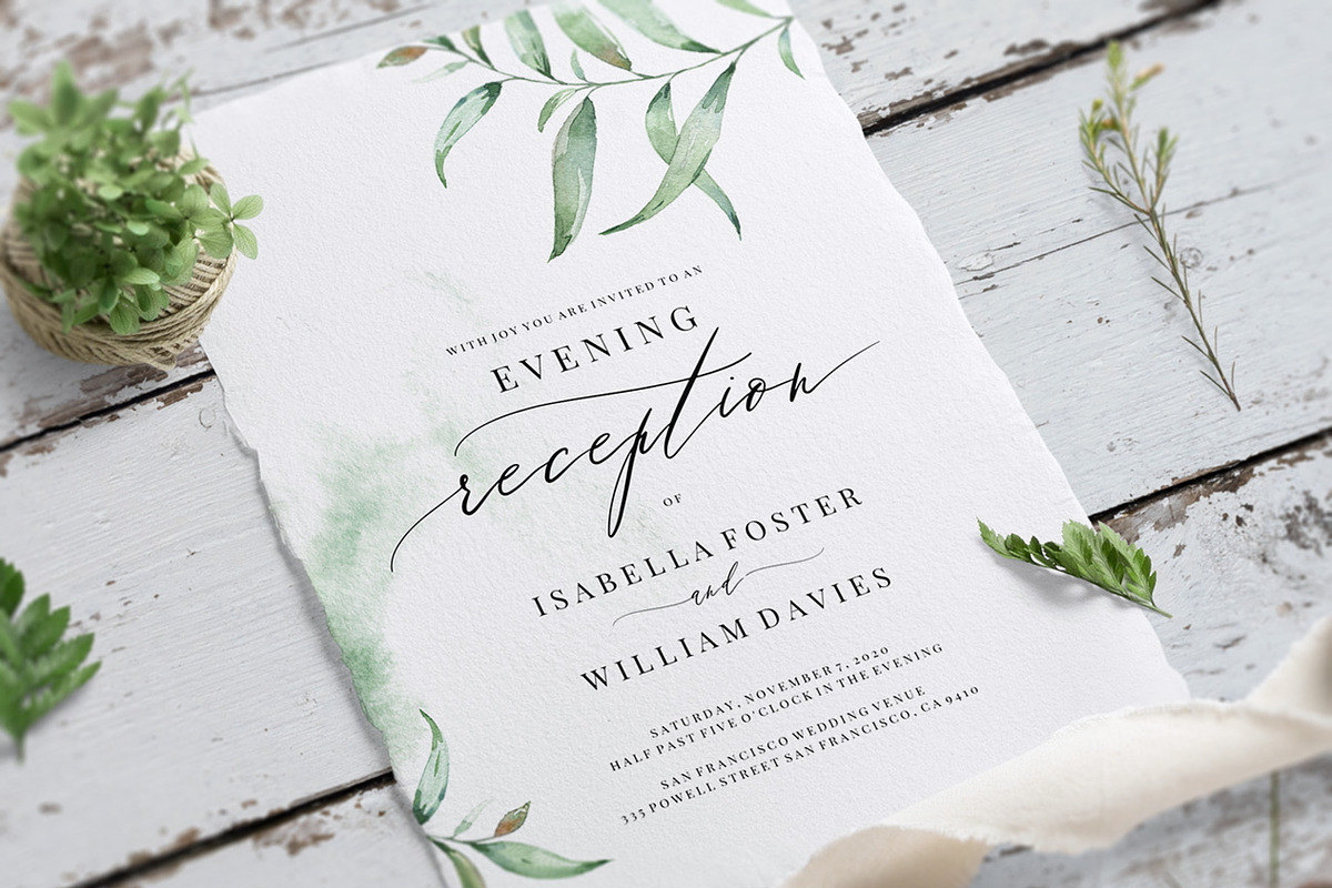 Wedding Evening Invitation, Aurora, an Invitation Template by Alice Bluefox (Photo 3 of 8)