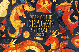 Year of the Dragon Clipart