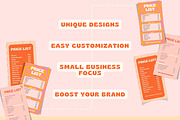 Bold Retro Price List Templates, a Stationery Template by Hell Yeah Designs (Thumbnail 4 of 5)
