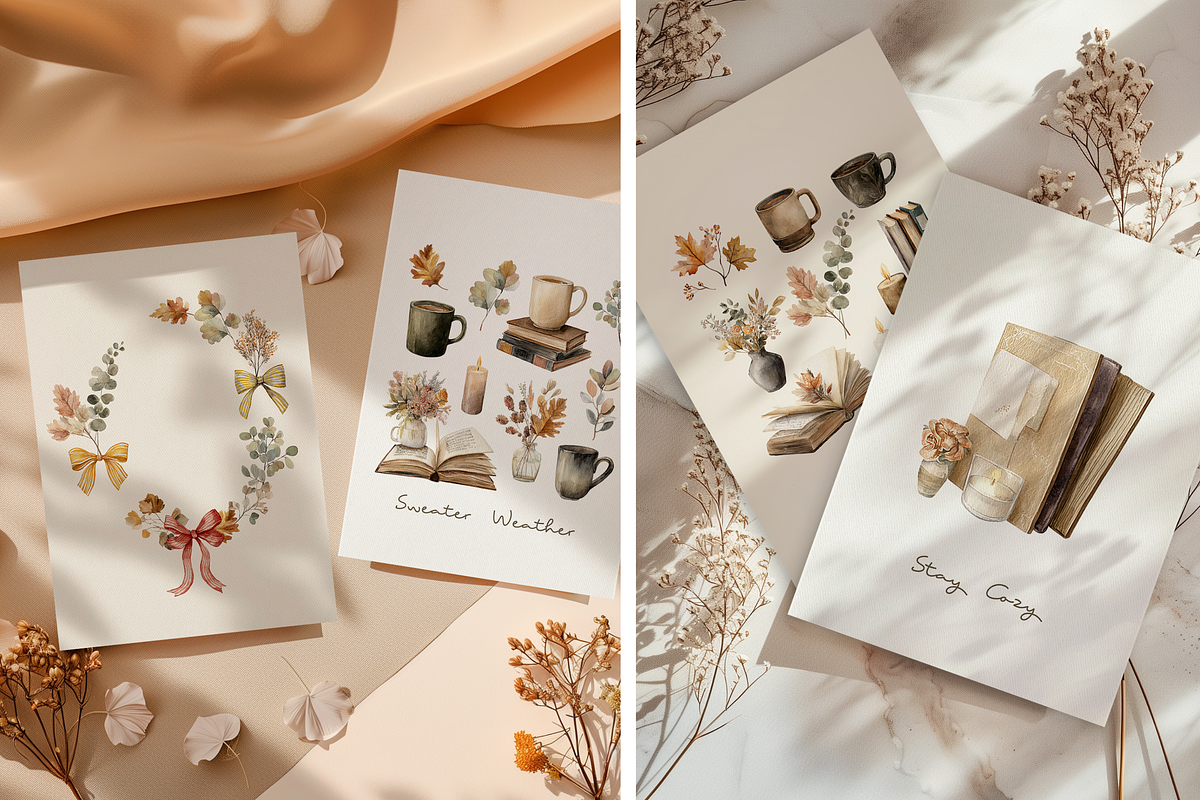 Cozy Fall Vibes, a Decorative Illustration by ThaismotaCreativeCo (Photo 8 of 11)