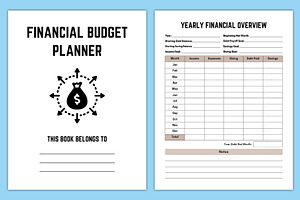 One Year Financial Budget Planner